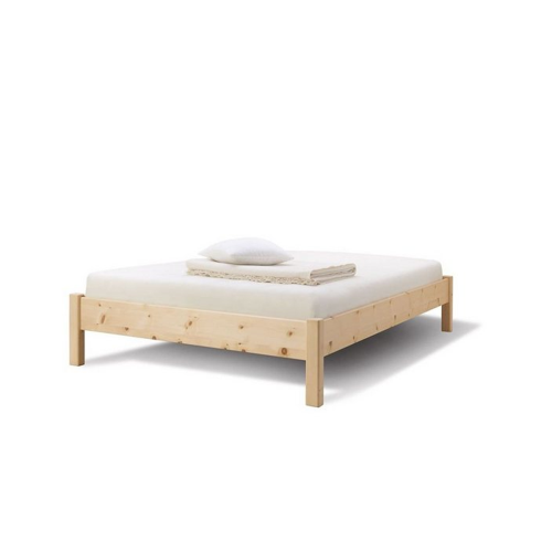 Bild von Natur24 Einzelbett Ginevra 140 x 200 cm – Eleganz in Buche Nuss gebeizt