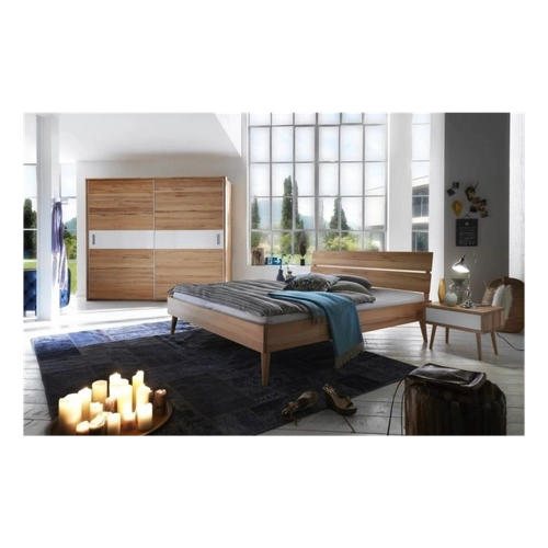 Bild von Natur24 Bett Greve 200x200cm aus Kernbuche massiv