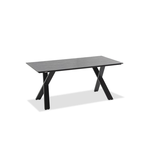 Bild von Natur24 Gartentisch Noha 220x95 cm – Granitoptik mit Aluminiumgestell