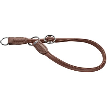 Bild von Hunter Tierbedarf Hunde-Halsband Dressurhalsband Round & Soft dunkelbraun
