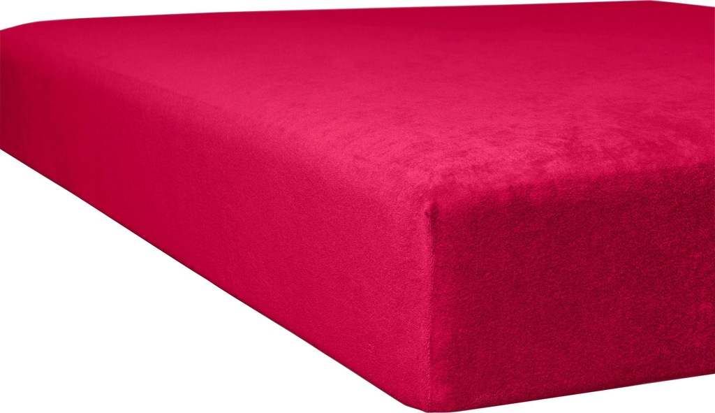 Bild von Kneer Spannbettlaken, Baumwoll-Mischgewebe, Burgund, 180 cm x 200 cm
