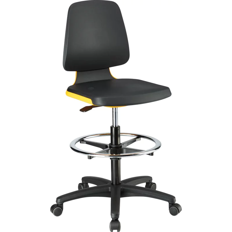 Bild von Bimos, Bürostuhl, Arbeitsstuhl Labsit 4, PU orange Sitzhöhe 560-810 mm
