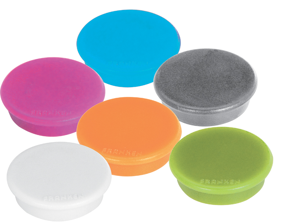 Bild von FRANKEN Haftmagnet MagFun, Durchmesser: 32 mm, hellgrün