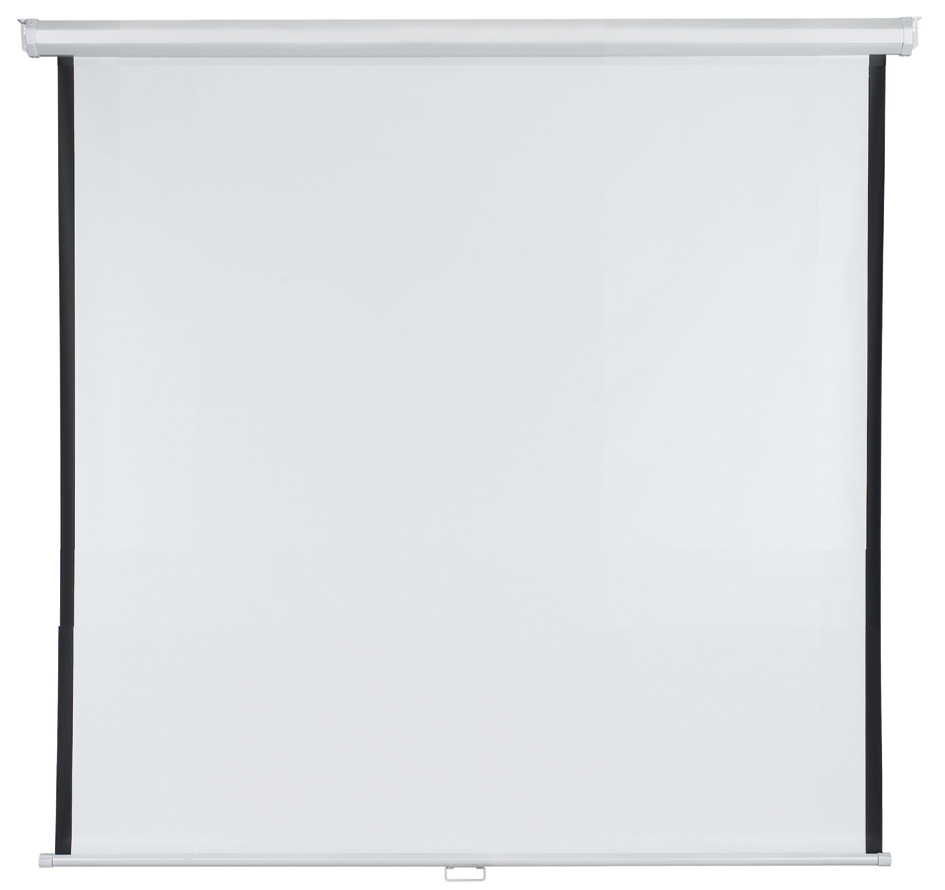 Bild von FRANKEN Rolloleinwand X-tra!Line, Projektionsfläche 200 x 200 cm, Projektionsleinwand aus beschichtetem Gewebetuch, Stahlblechgehäuse weiß, LWR22020