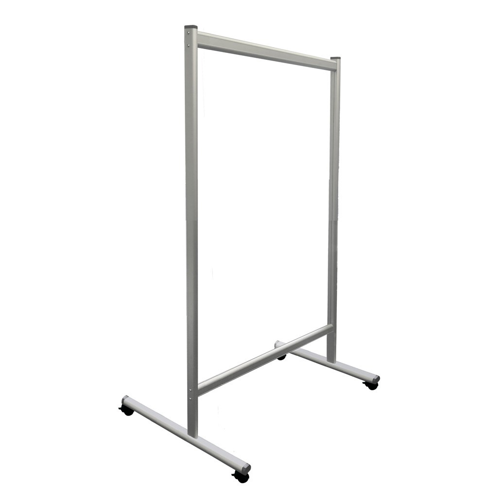 Bild von Acrylglas-Schutzwand gegen Tröpfcheninfektion, HxBxT 2.010 x 1.230 x 720 mm