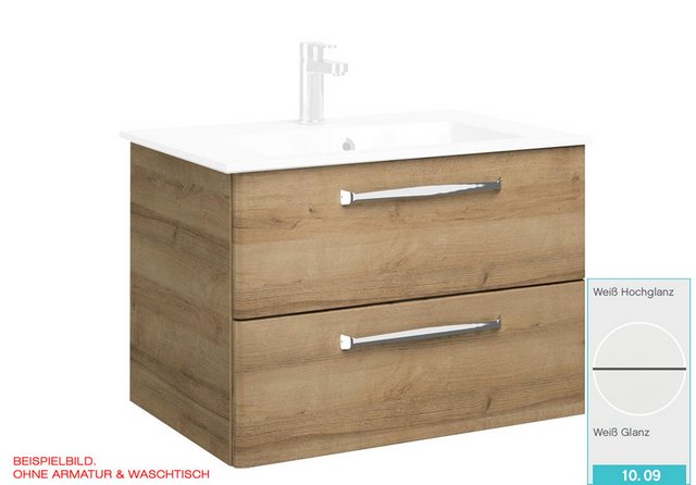 Bild von Pelipal Waschbeckenunterschrank Trentino Weiß Hochglanz 105 cm