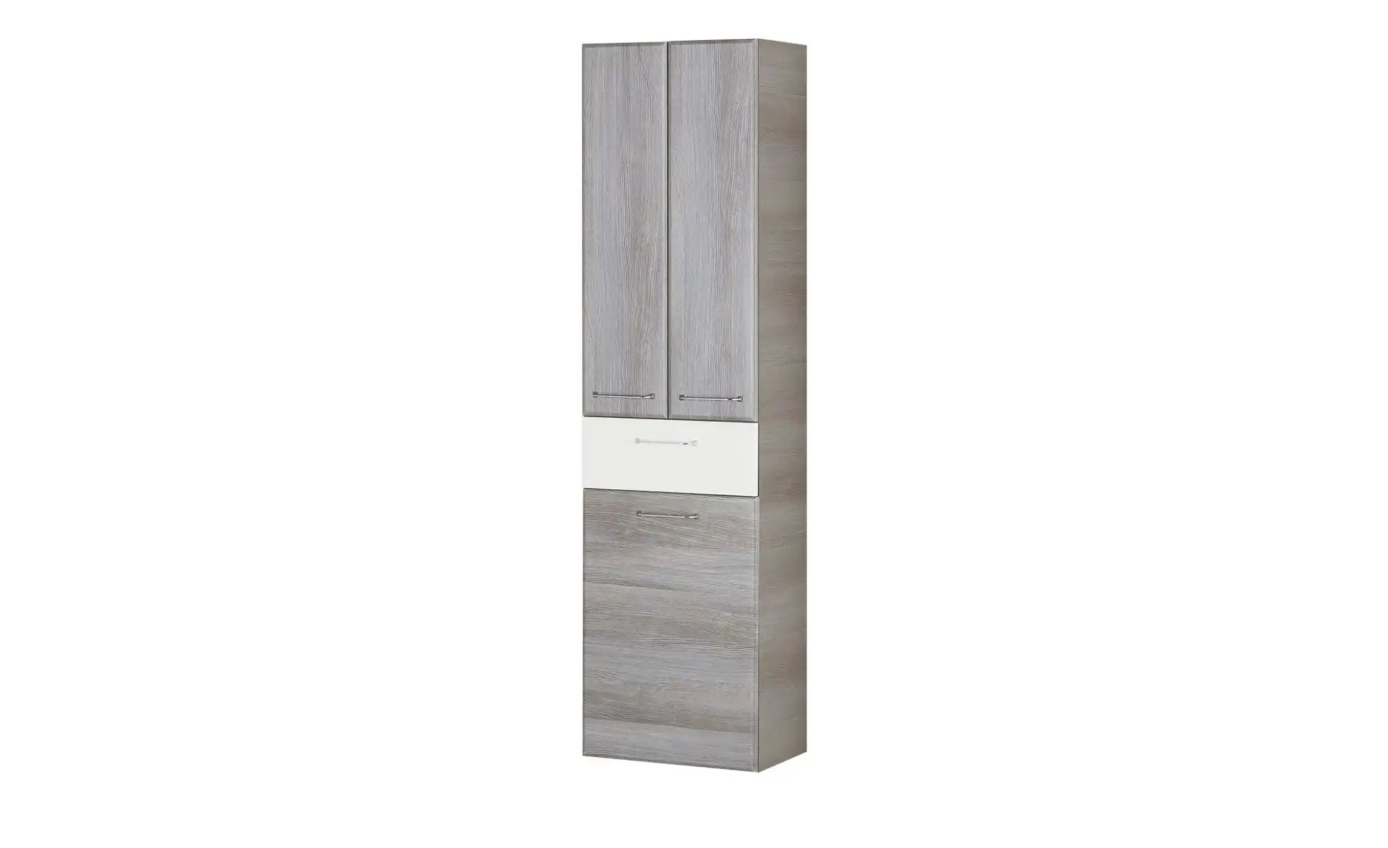 Bild von Bad-Hochschrank  Friesach ¦ grau ¦ Maße (cm): B: 50 H: 185,5 T: 33 Badezimmer > Badschränke > Bad-Hochschränke - Sconto