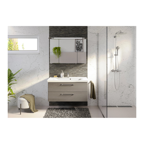 Bild von Pelipal Badmöbel-Set TrenTino mit Midischrank 137 cm Graphit