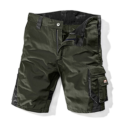 Bild von BULLSTAR Arbeitsshort »Worxtar«, olivgrün/schwarz, Polyester/Baumwolle, inkl. Karabinerhaken - gruen