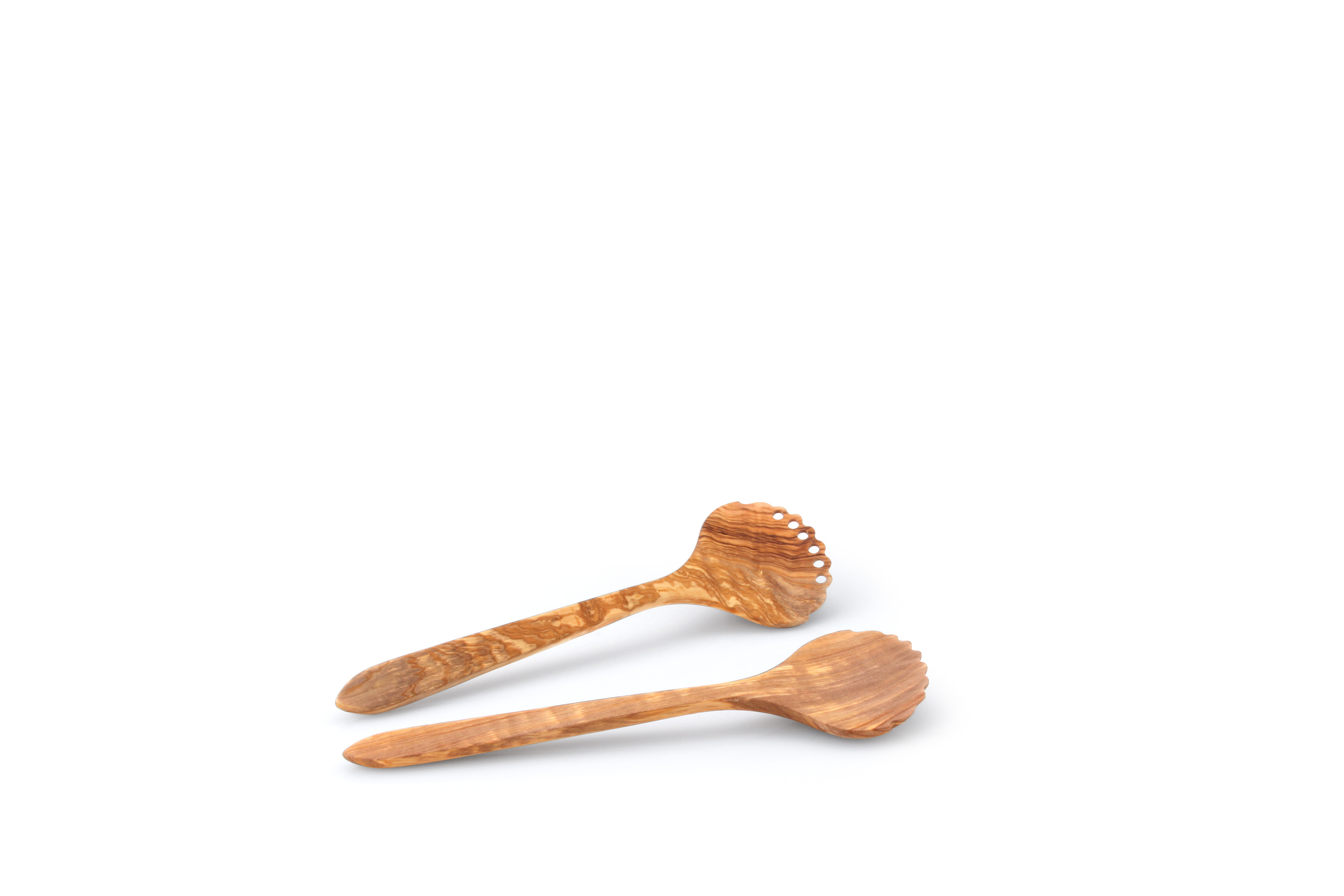 Bild von Continenta Salatbesteck Olive No. 1, Olivenholz Salat Servierbesteck geölt, aus einem Stück gefertigt, Edel-Qualität, Größe: 31,5 cm, Laffe: 9 x 9 cm