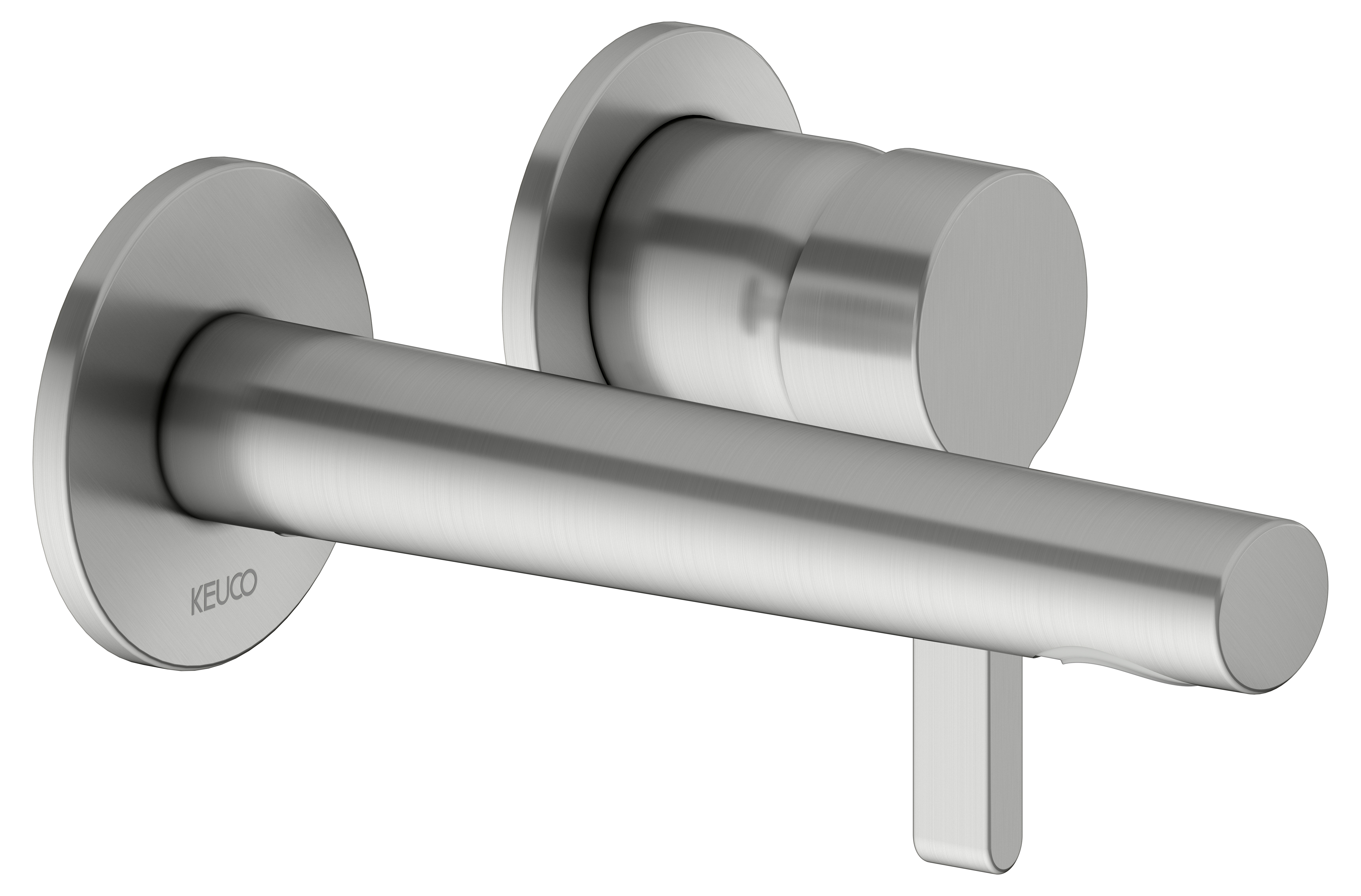 Bild von KEUCO EDITION 400 Einhebel-Waschtischmischer, UP, mit Temperaturbegrenzung, Ausladung 165mm, 51516210201, Farbe: Edelstahl-finish