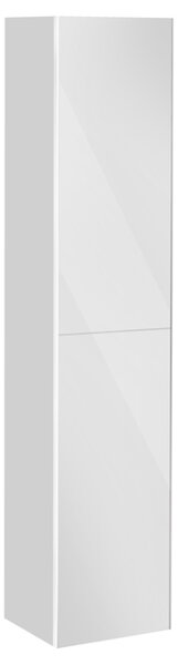 Bild von Keuco Royal Reflex Hochschrank 34030, 1 Holztür, Anschlag rechts, 350 x 1670 x 335 mm, Korpus/Front: Magnolie/Magnolie Glas