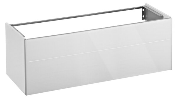 Bild von Keuco Royal Reflex Waschtischunterschrank 34080, 1 Frontauszug, 1296 x 450 x 487 mm, Korpus/Front: Anthrazit Lack Seidenmatt/Anthrazit Glas