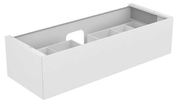 Bild von KEUCO EDITION 11 Waschtischunterschrank 31361, 1 Frontauszug, 1400 x 350 x 535 mm, Korpus/Front: Weiß Struckturlack / Weiß Strukturlack