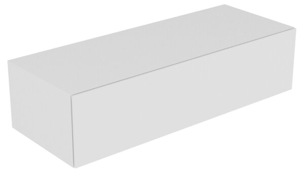 Bild von KEUCO EDITION 11 Sideboard 31326, 1 Frontauszug, mit LED-Innenbeleuchtung, 1400 x 350 x 535 mm, Korpus/Front: Trüffel Lack Seidenmatt / Trüffel Glas