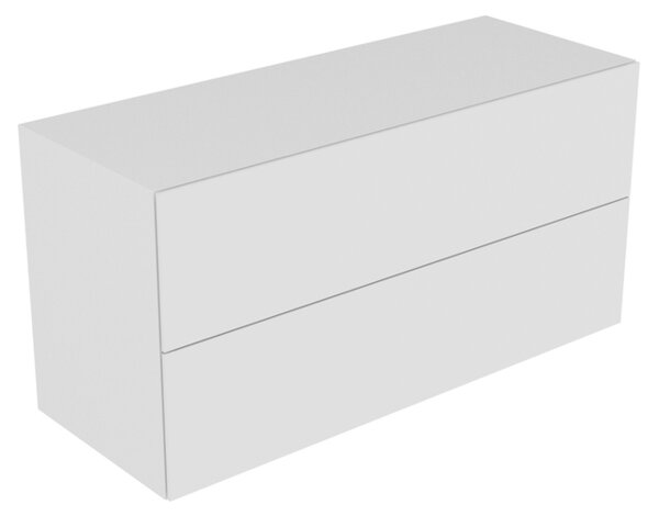 Bild von KEUCO EDITION 11 Sideboard 31327, 2 Frontauszüge, mit LED-Innenbeleuchtung, 1400 x 700 x 535 mm, Korpus/Front: Trüffel Lack Seidenmatt / Trüffel Glas