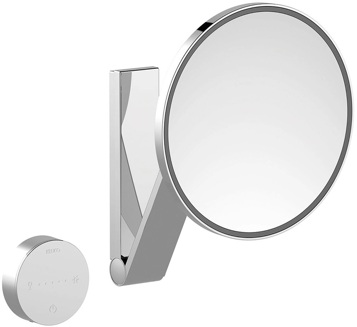 Bild von KEUCO iLook_move Wandkosmetikspiegel mit 5 Lichtfarben und Vergrößerungsfaktor x5, Ø21,2cm, 17612019 17612019002