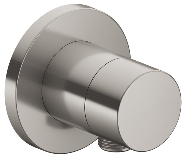 Bild von Keuco  IXMO Armatur 59541, Absperrventil mit Schlauchanschluss Unterputz, Rosette rund, Griff IXMO Pure, Farbe: Edelstahl-finish
