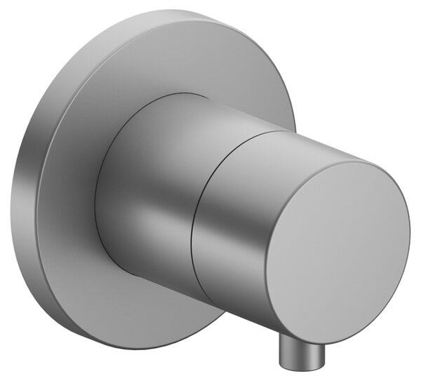 Bild von Keuco IXMO Armatur 59556, 2-Wege Umstellventil Unterputz, Rosette rund mit Griff IXMO Comfort, ohne Absperrfunktion, Farbe: Aluminium-finish