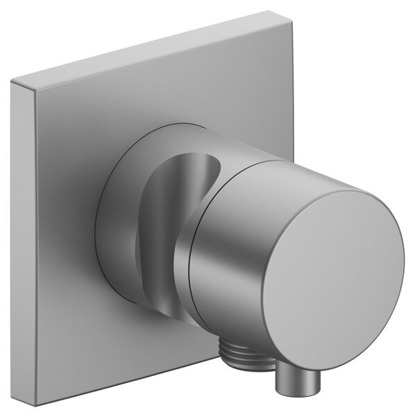 Bild von Keuco  IXMO Armatur 59556, 2-Wege Umstellventil mit Schlauchanschluss und Brausehalter, Unterputz, Griff Comfort, ohne Absperrfunktion, Farbe: Aluminium-finish