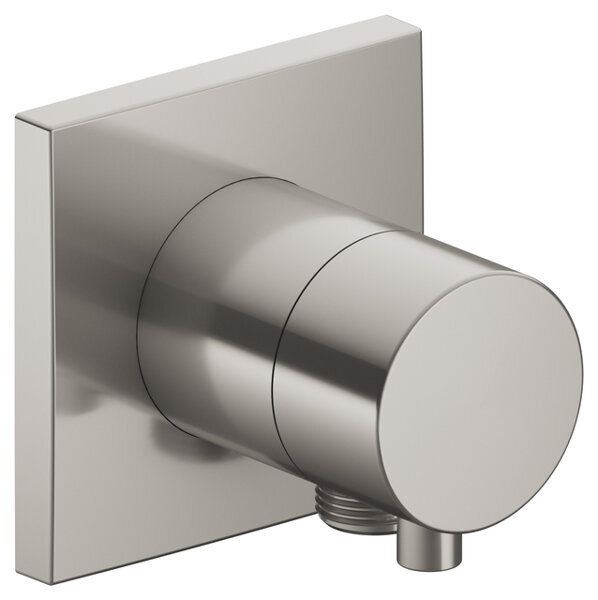 Bild von Keuco  IXMO Armatur 59548, 3-Wege Umstellventil mit Schlauchanschluss Unterputz, Rosette eckig, Griff Comfort, ohne Absperrung, Farbe: Nickel gebürstet