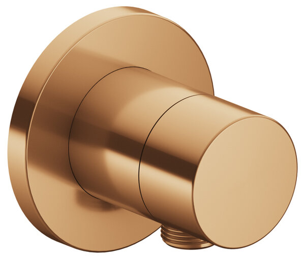Bild von Keuco IXMO Armatur 59549, 3-Wege Ab- und Umstellventil mit Schlauchanschluss UP, Rosette rund, Griff Pure, mit Absperrung, Farbe: Bronze gebürstet