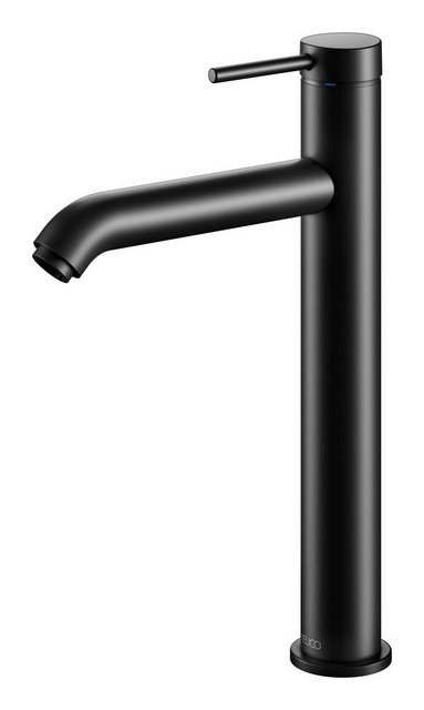Bild von Keuco IXMO Soft Einhebel-Waschtischmischer 210, ohne Zugstangen-Ablaufgarnitur, Ausladung 164 mm, 59510, Farbe: Schwarz Matt
