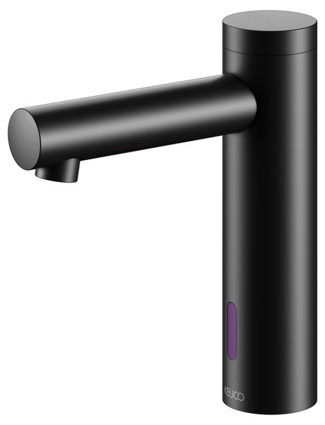 Bild von Keuco IXMO Elektronik-Waschtischmischer 130, ohne Ablaufgarnitur,  Ausladung 124 mm, Batteriebetrieb, 59511, Farbe: Schwarz Matt
