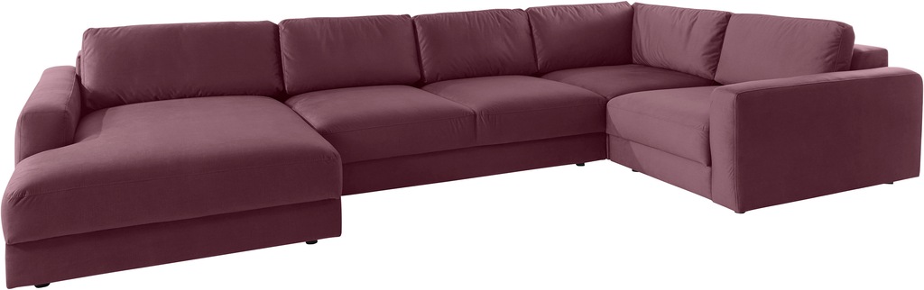 Bild von Places of Style Wohnlandschaft "Bloomfield, U-Form", mit extra tiefer Sitzfläche, wahlweise mit Sitztiefenverstellung