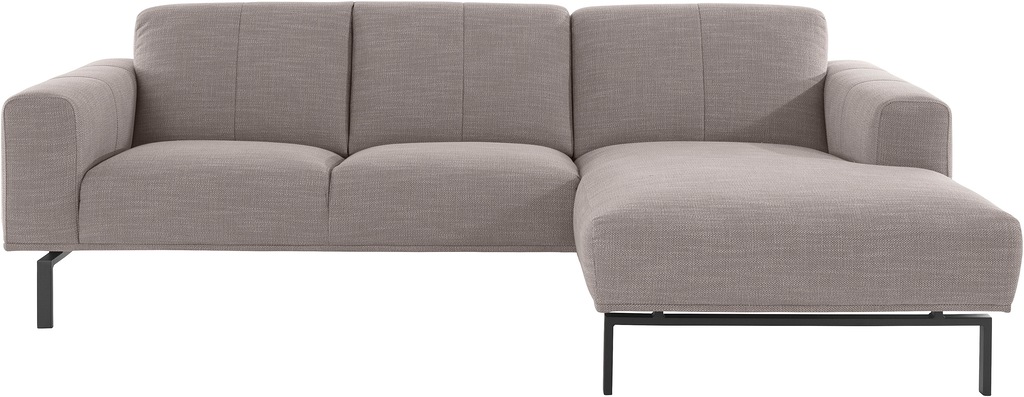 Bild von andas Ecksofa "Lungre, L-Form", in verschiedenen Größen, extra hohe Füße aus Metall