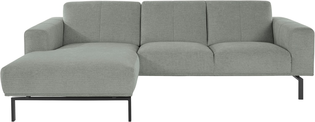 Bild von andas Ecksofa "Lungre, L-Form", in verschiedenen Größen, extra hohe Füße aus Metall