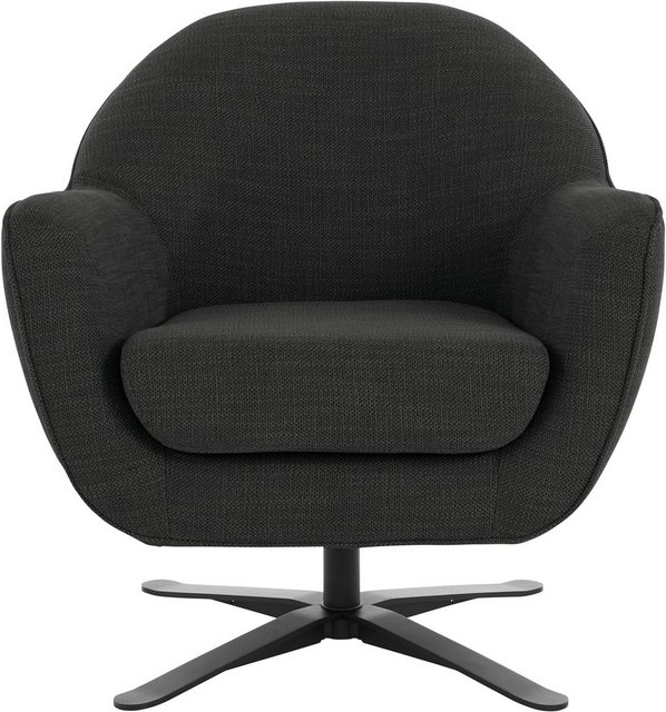 Bild von andas Drehsessel "Stavre, Loungesessel", in moderner Optik, mit elegantem Drehfuß