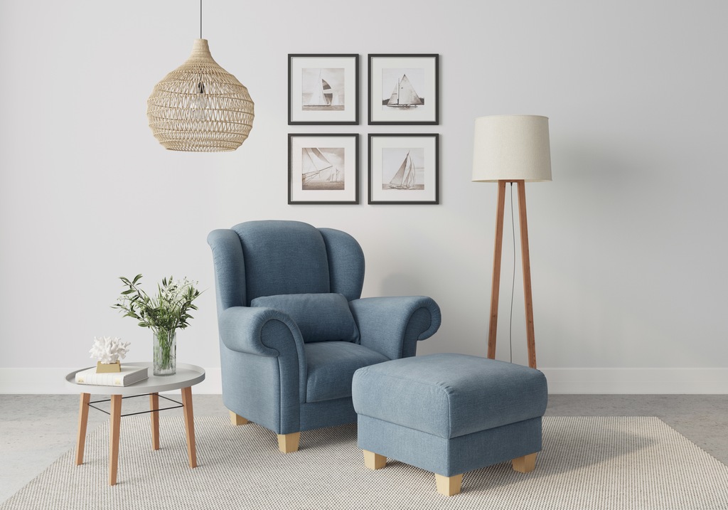 Bild von Home affaire Ohrensessel "Queenie Ohrenseesel", (1 St.), mit softem, weichem Sitzkomfort und zeitlosem Design