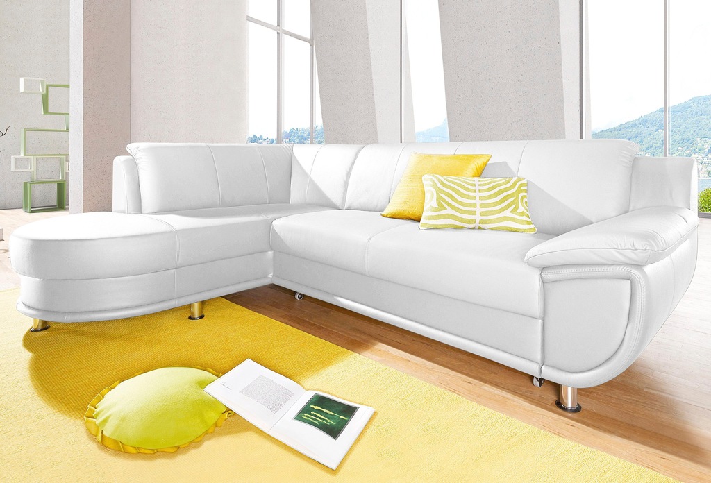 Bild von TRENDMANUFAKTUR Ecksofa "Rondo, L-Form", wahlweise mit Federkern, wahlweise mit Bettfunktion