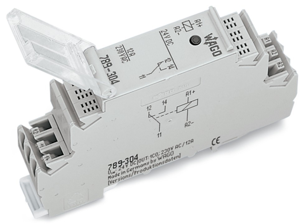 Bild von WAGO 789-508 Industrierelais Nennspannung: 230 V/AC Schaltstrom (max.): 12A 1 Wechsler 1St.
