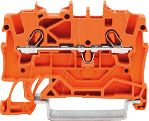 Bild von Wago Durchgangsklemme 4.2 mm Zugfeder Orange 2001-1202 100 St., Elektronikkabel + Stecker, Orange