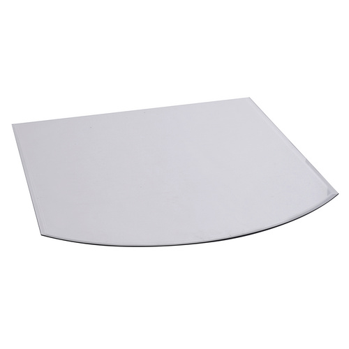 Bild von FIREFIX® Bodenplatte, Glas, abgerundet, BxL: 120 x 100 cm, Stärke: 8 mm - transparent
