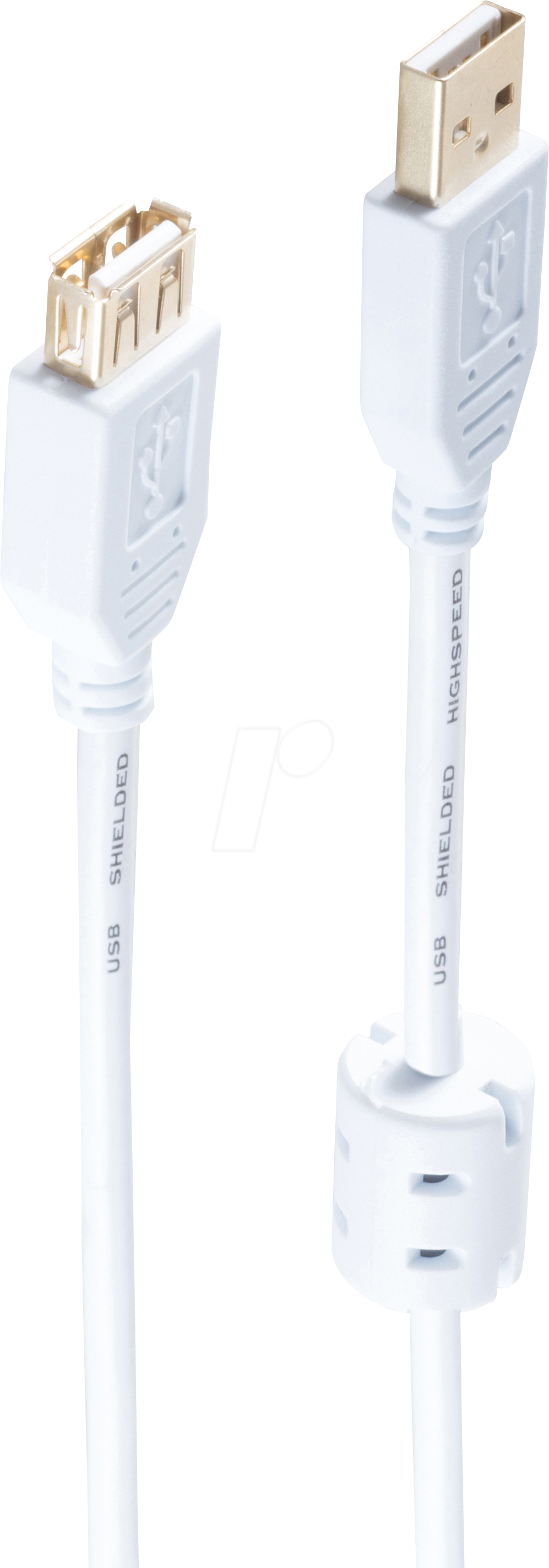 Bild von Shiverpeaks SHVP 77120-WF USB 2.0 Kabel, A Stecker auf A Buchse, 1 m (1 m, USB 2.0), USB Kabel