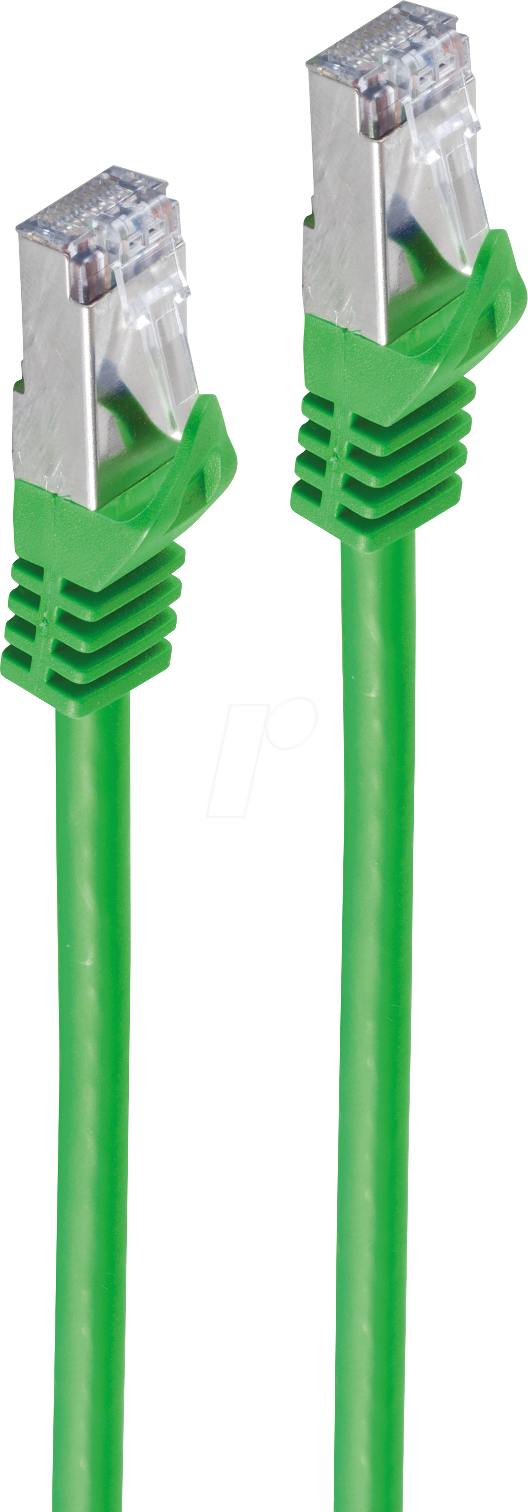 Bild von shiverpeaks® RJ45 Patchkabel m. CAT 7 Rohkabel PIMF grün 5m LAN-Kabel, RJ-45, (500 cm)