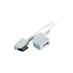 Bild von S/CONN maximum connectivity® TAE F-Stecker auf TAE F-Kupplung Telefonkabel, (1000 cm)