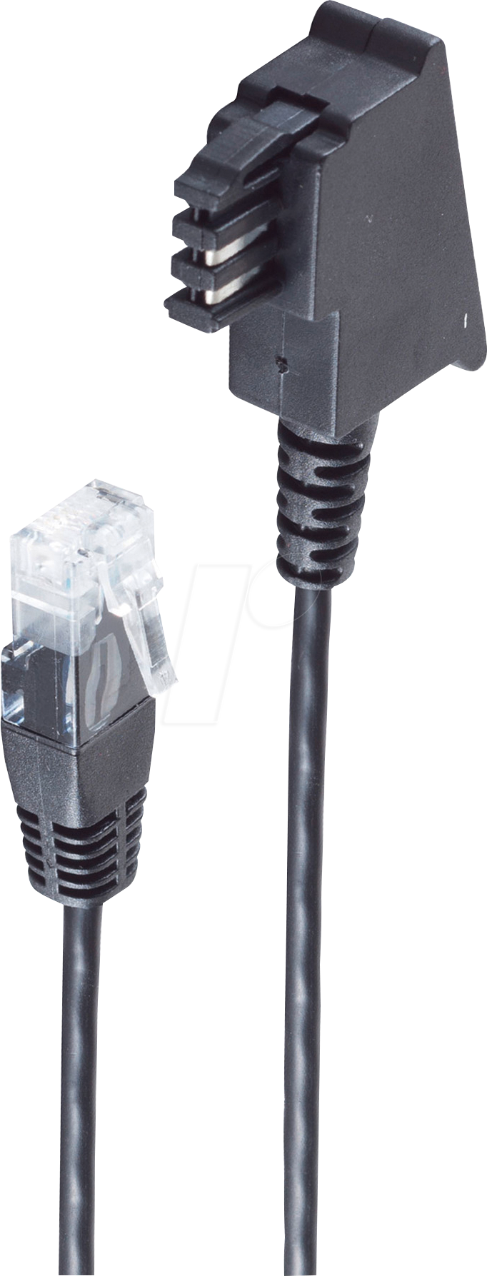 Bild von Shiverpeaks -BASIC-S--Telefon-Anschlußkabel-TAE-F Stecker auf RJ45 Stecker, DSL VDSL Routerkabel, schwarz, 15,0, Telefon Zubehör