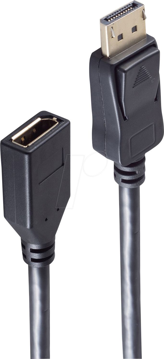 Bild von Shiverpeaks -BASIC-S--Displayportkabel-DisplayPort 1.2 Verlängerungskabel, 4K, 0,5m (0.50 m, DisplayPort), Video Kabel