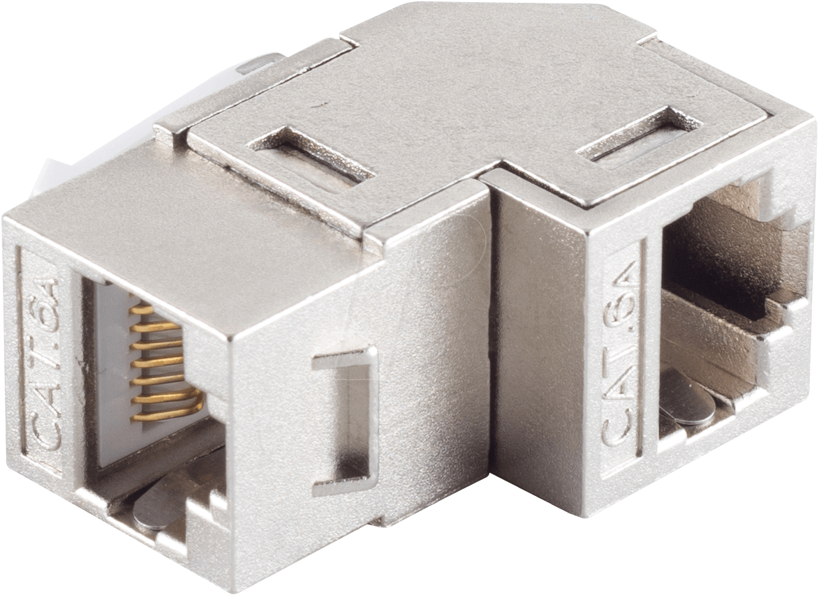 Bild von Shiverpeaks SHVP BS08-10004 Keystone RJ45 Buchse> Cat.6A 90° (CAT6a), Netzwerkkabel