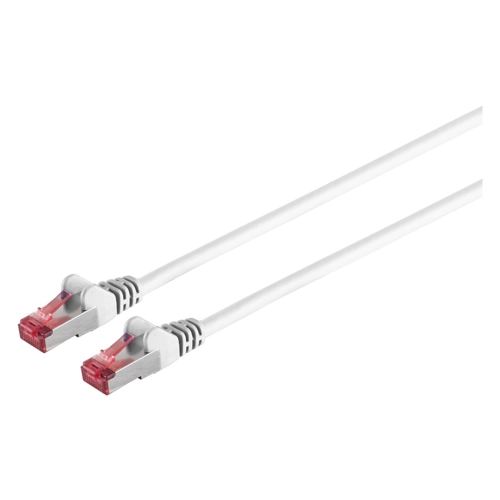Bild von S-IMPULS CAT.6A Patchkabel, halogenfrei, 15 m, weiß