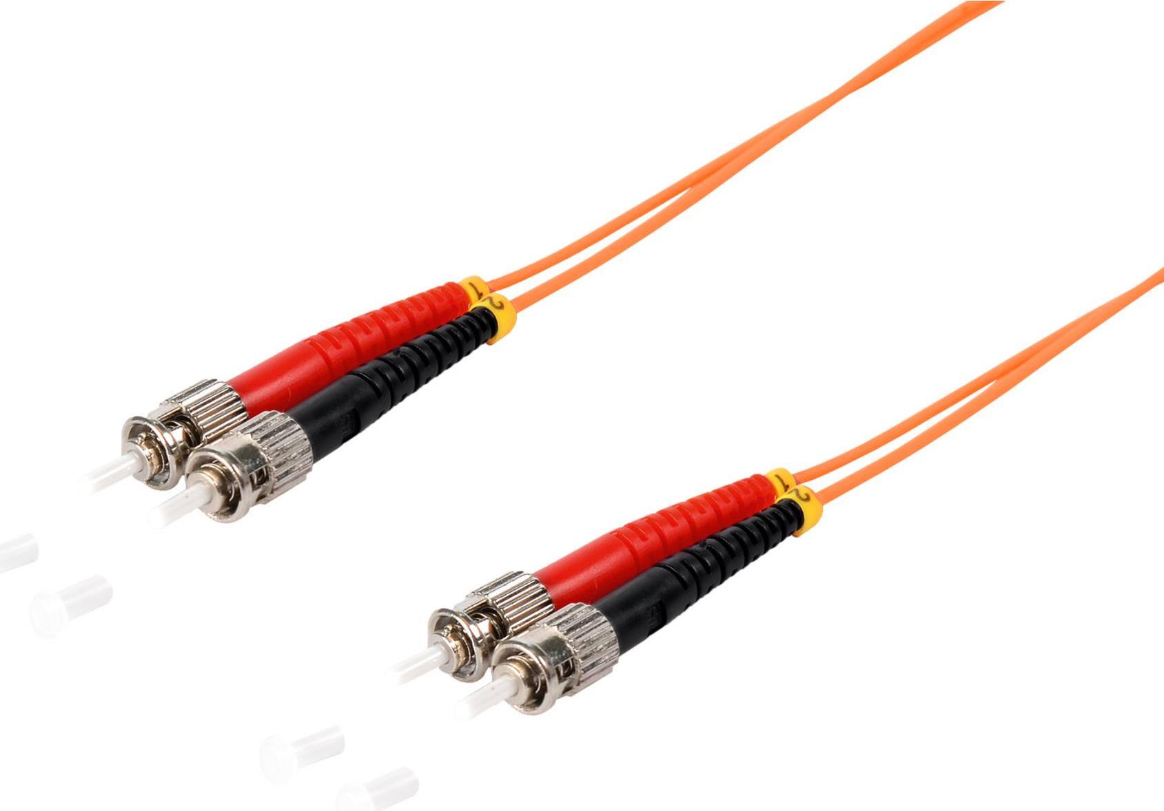 Bild von Shiverpeaks S/CONN maximum connectivity LWL-Duplex Patchkabel ST/ST 50/125µ, OM2, 2,0m (S/UTP, CAT6, 2 m), Netzwerkkabel