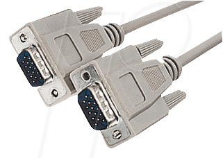 Bild von S-Conn SCONN Monitorkabel abgeschirmt VGA 15pol ST-ST 3m (3 m, VGA), Video Kabel