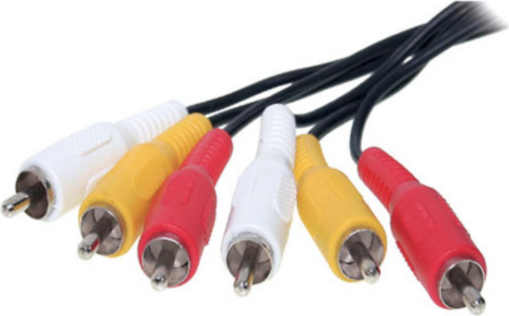 Bild von S/CONN maximum connectivity Cinch Audio-Kabel-3 Cinchstecker auf 3 Cinchstecker, 2,5m (40150-2.5)