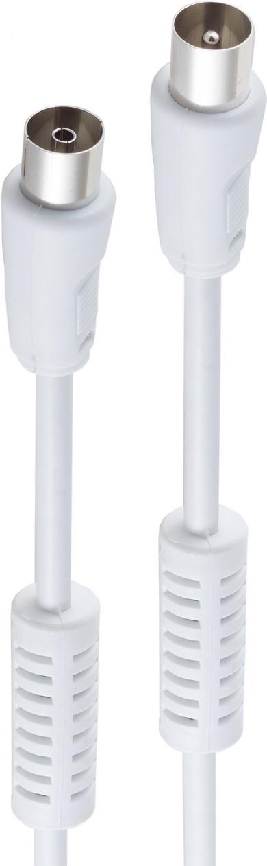 Bild von Shiverpeaks Kabel TV Antenne M/F Mantelstromfilter 2,5m * basic* (Antennenkabel), Antennenkabel