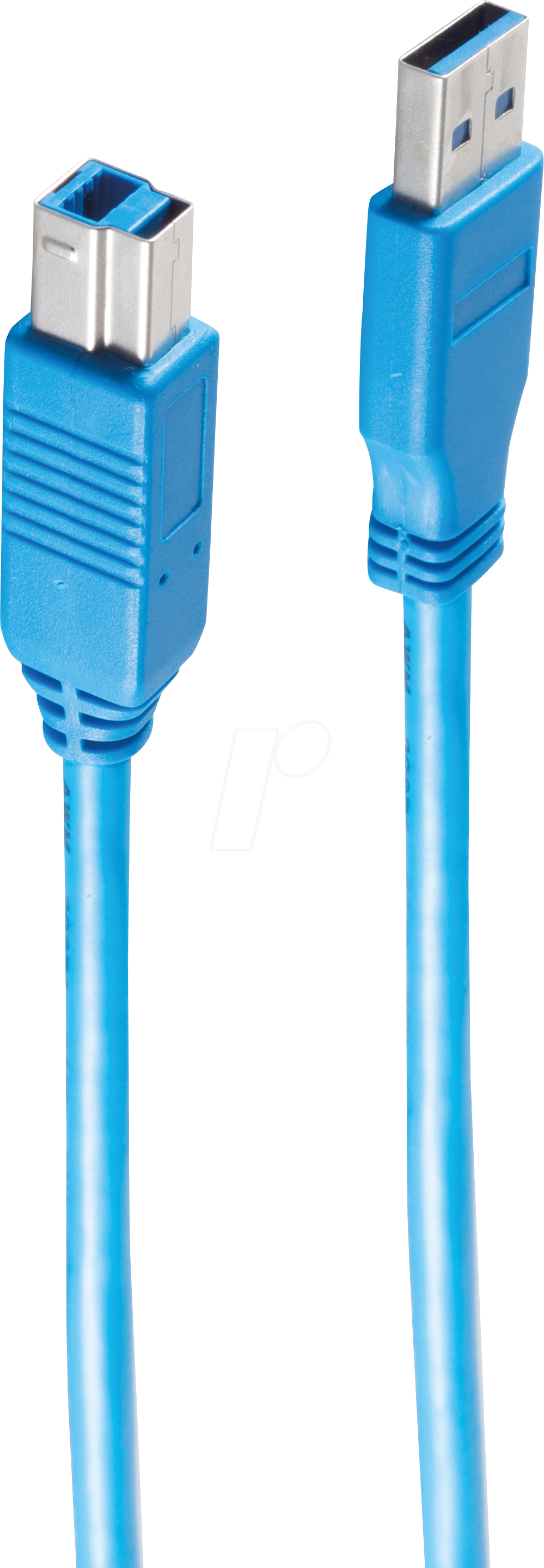 Bild von SHVP BS77033 - USB 3.0 Kabel, A Stecker auf B Stecker, blau, 3 m