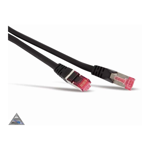 Bild von S-IMPULS CAT.6a Patchkabel, halogenfrei, GHMT zertifiziert, 10 m, schwarz